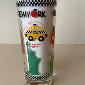 Vintage Jay Joshua NY Souvenir Glass